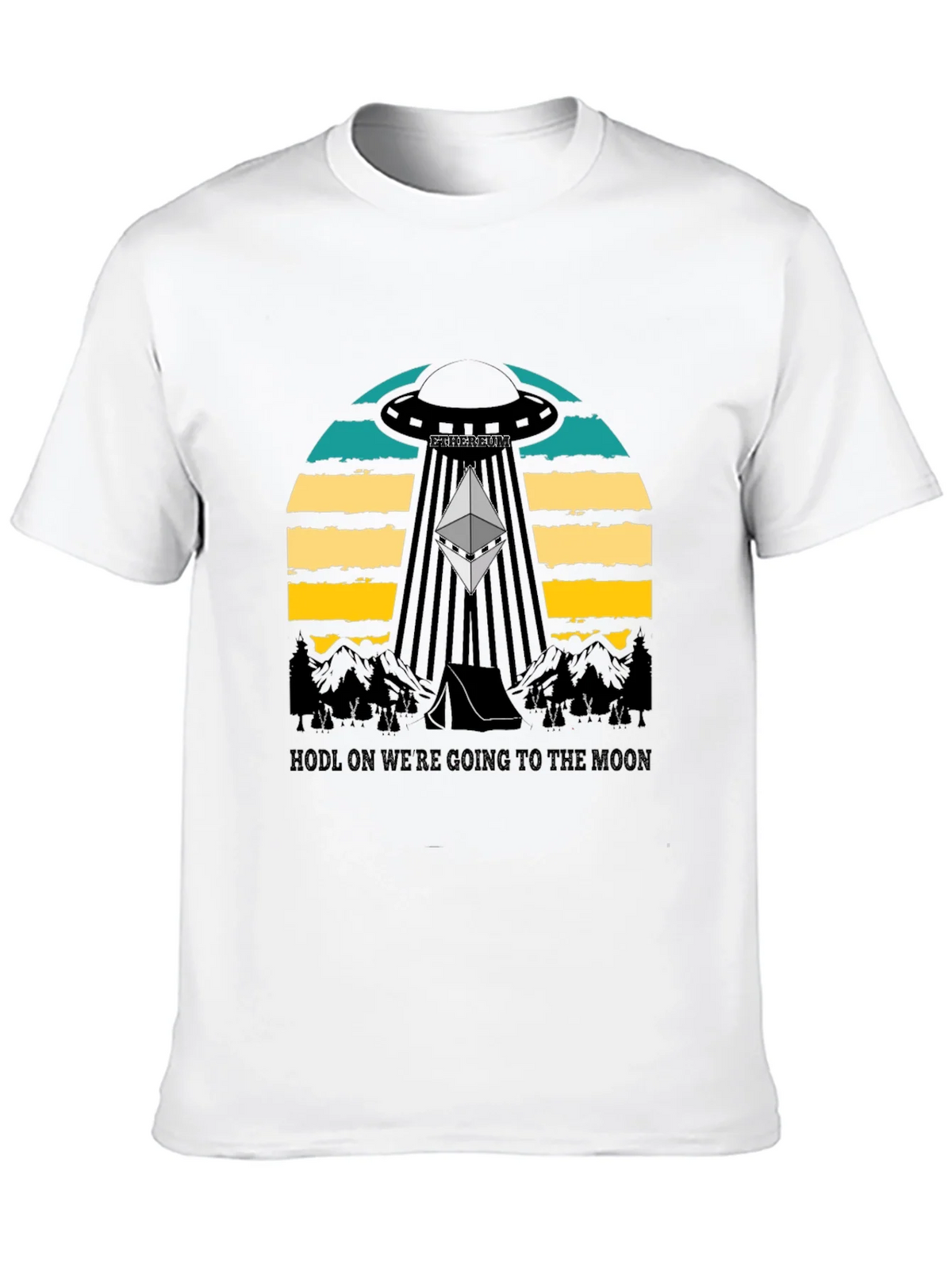 Ethereum to the Moon Black T-Shirt product image 9