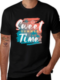 Sweet Summer Time Black Graphic Tee product image 1