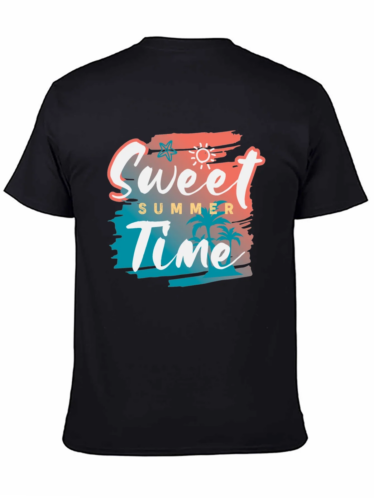 Sweet Summer Time Black Graphic Tee product image 4