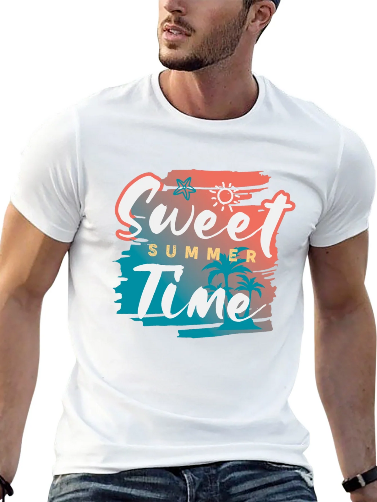 Sweet Summer Time Black Graphic Tee product image 12