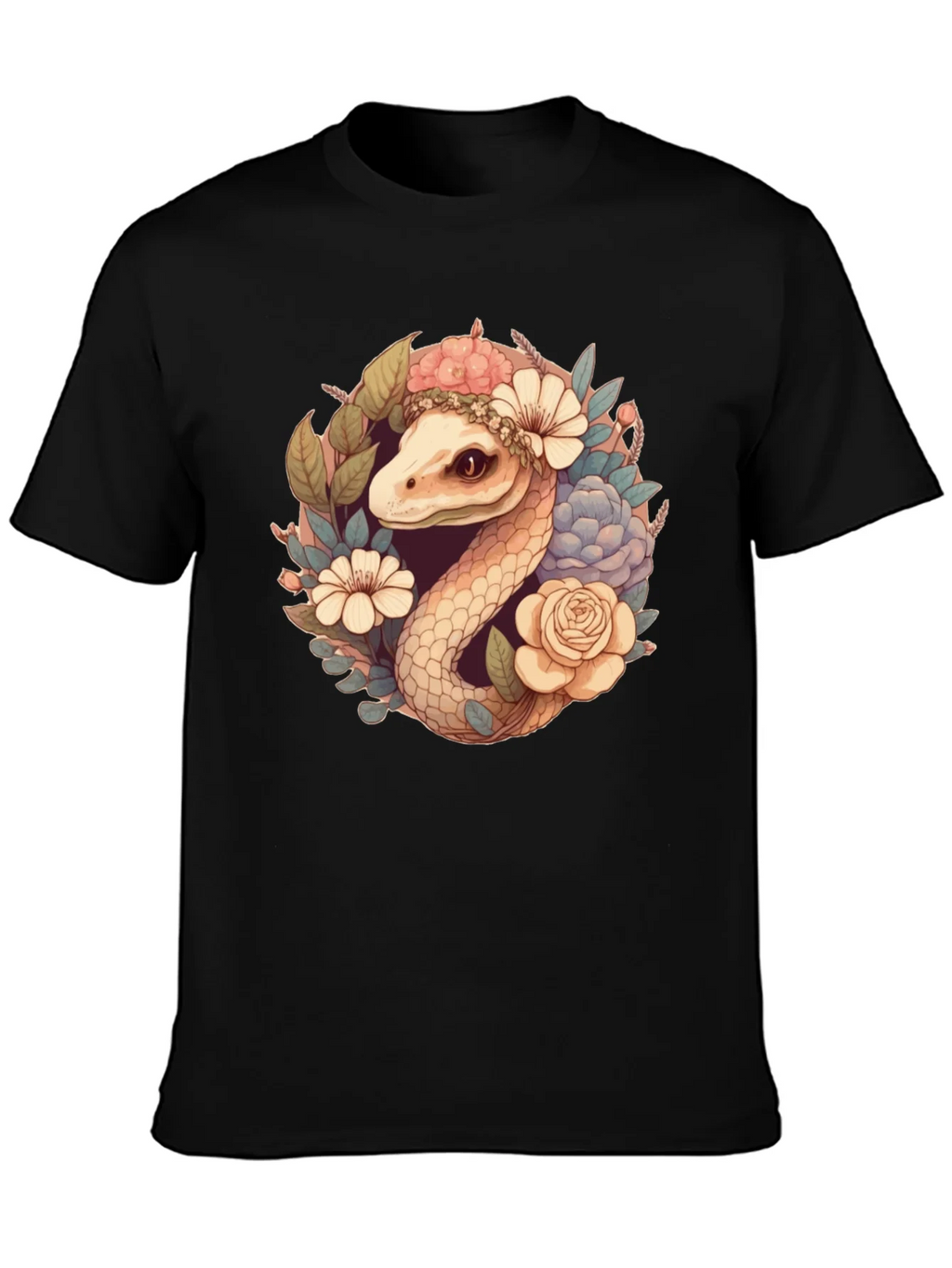 Floral Snake Graphic Tee - Stylish Comfort product image 3
