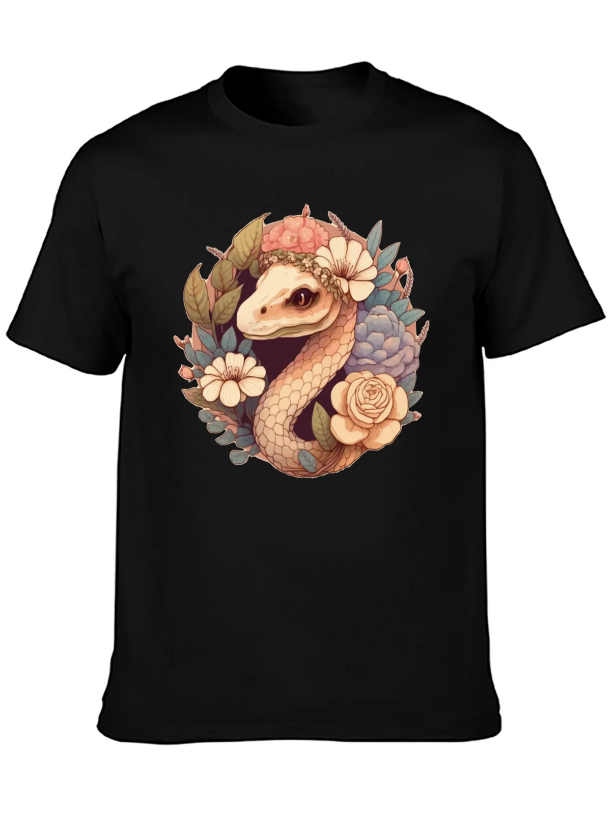 Floral Snake Graphic Tee - Stylish Comfort product image 3