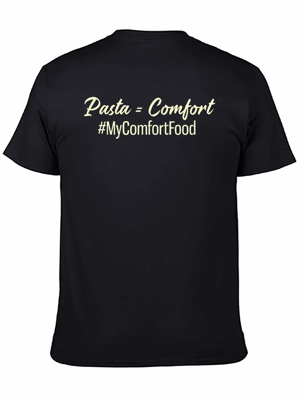 Pasta = Comfort Food T-Shirt - Unisex Black Tee product image 4