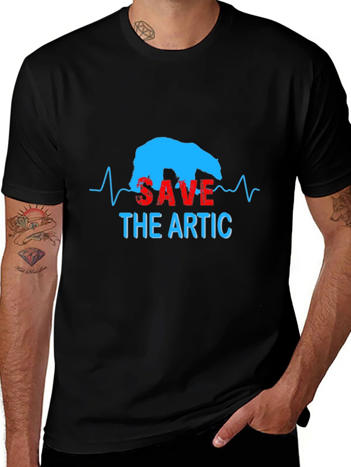 Save the Arctic T-Shirt - Polar Bear Graphic Tee product image 1