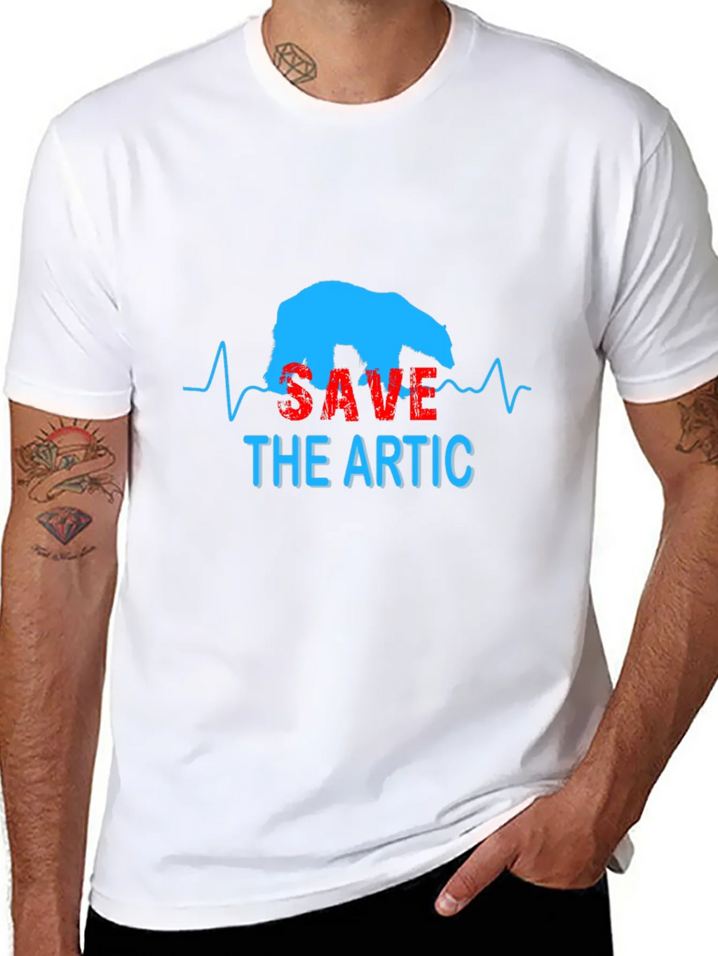 Save the Arctic T-Shirt - Polar Bear Graphic Tee product image 7