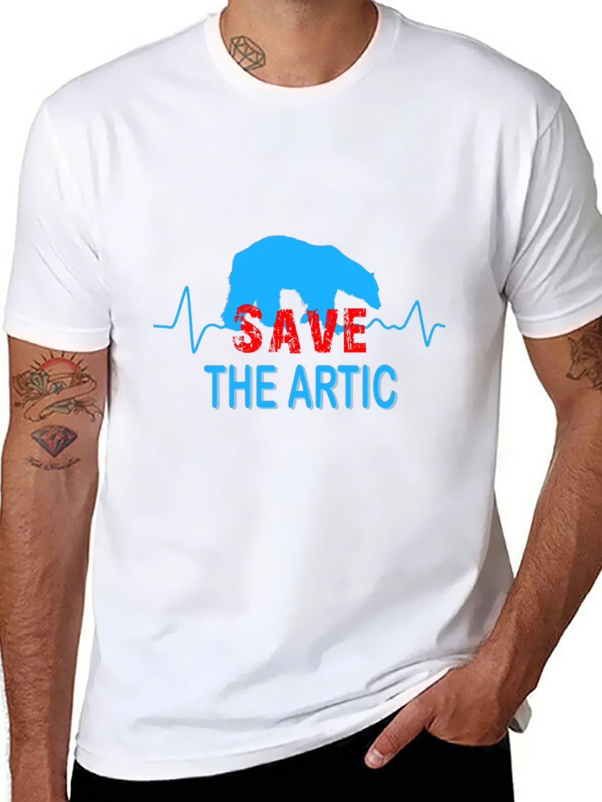Save the Arctic T-Shirt - Polar Bear Graphic Tee product image 7