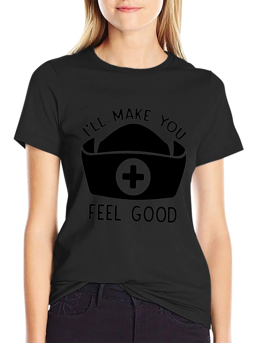 Nurse Humor Graphic T-Shirt - Ill Make You Feel Good product image 5