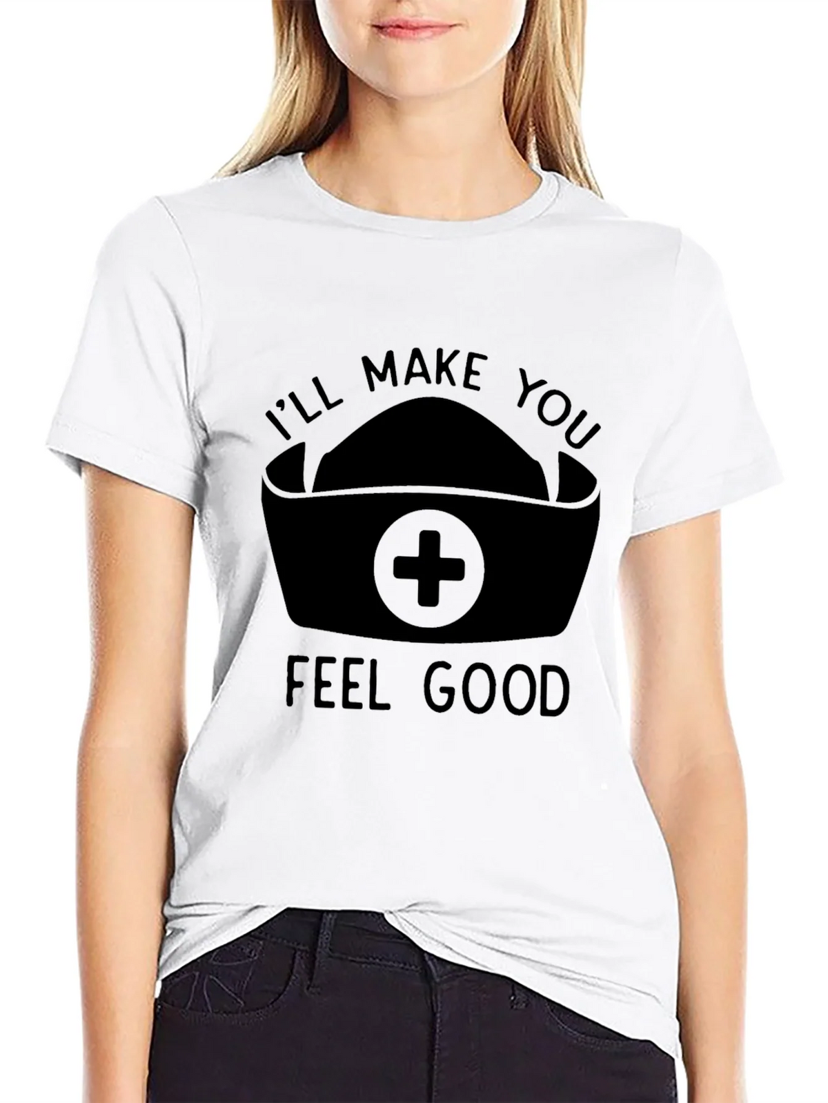 Nurse Humor Graphic T-Shirt - Ill Make You Feel Good product image 11