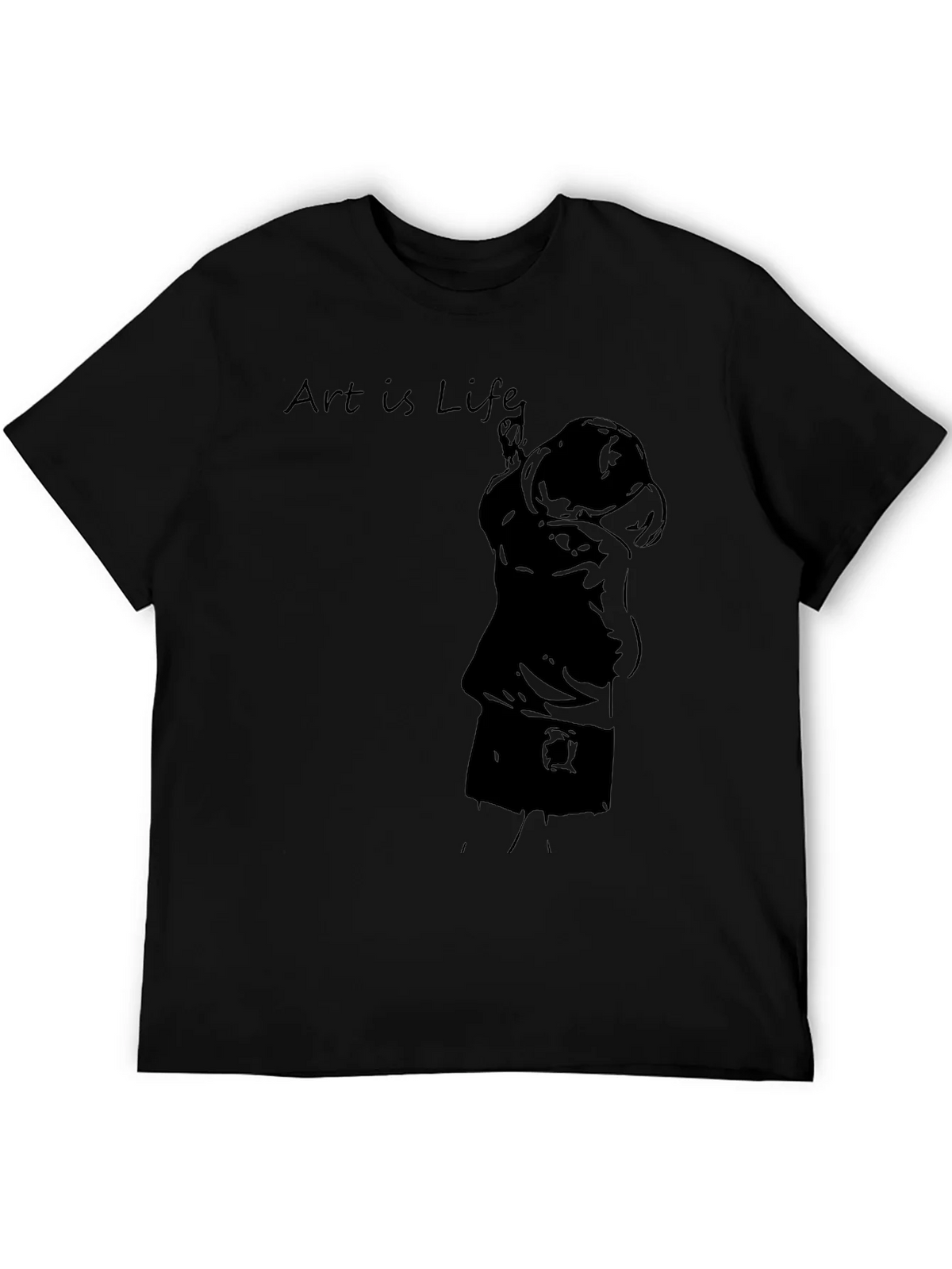 Art Is Life Black Graphic Tee product image 5