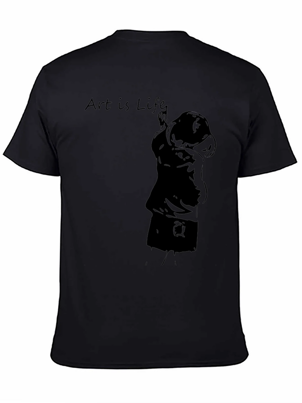 Art Is Life Black Graphic Tee product image 4