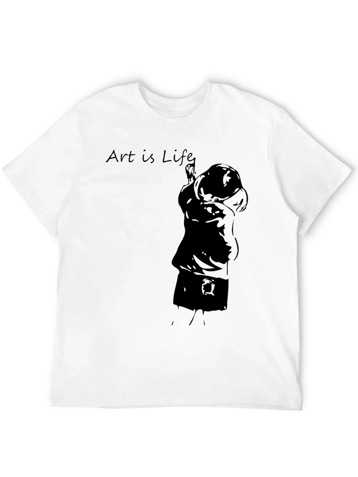 Art Is Life Black Graphic Tee product image 11