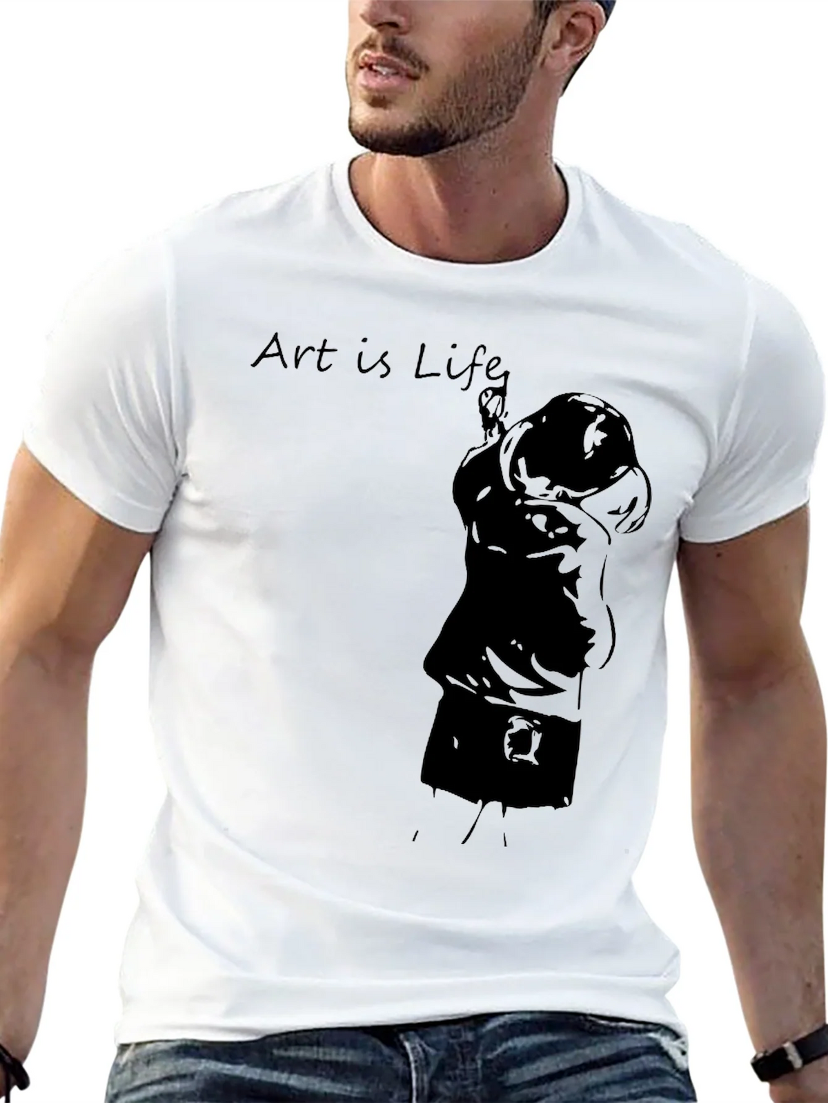 Art Is Life Black Graphic Tee product image 12