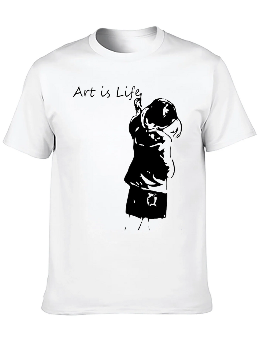 Art Is Life Black Graphic Tee product image 9