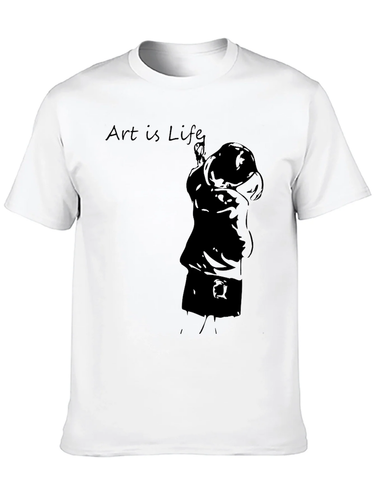 Art Is Life Black Graphic Tee product image 9