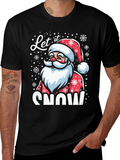 Let it Snow Santa Graphic T-Shirt product image 1