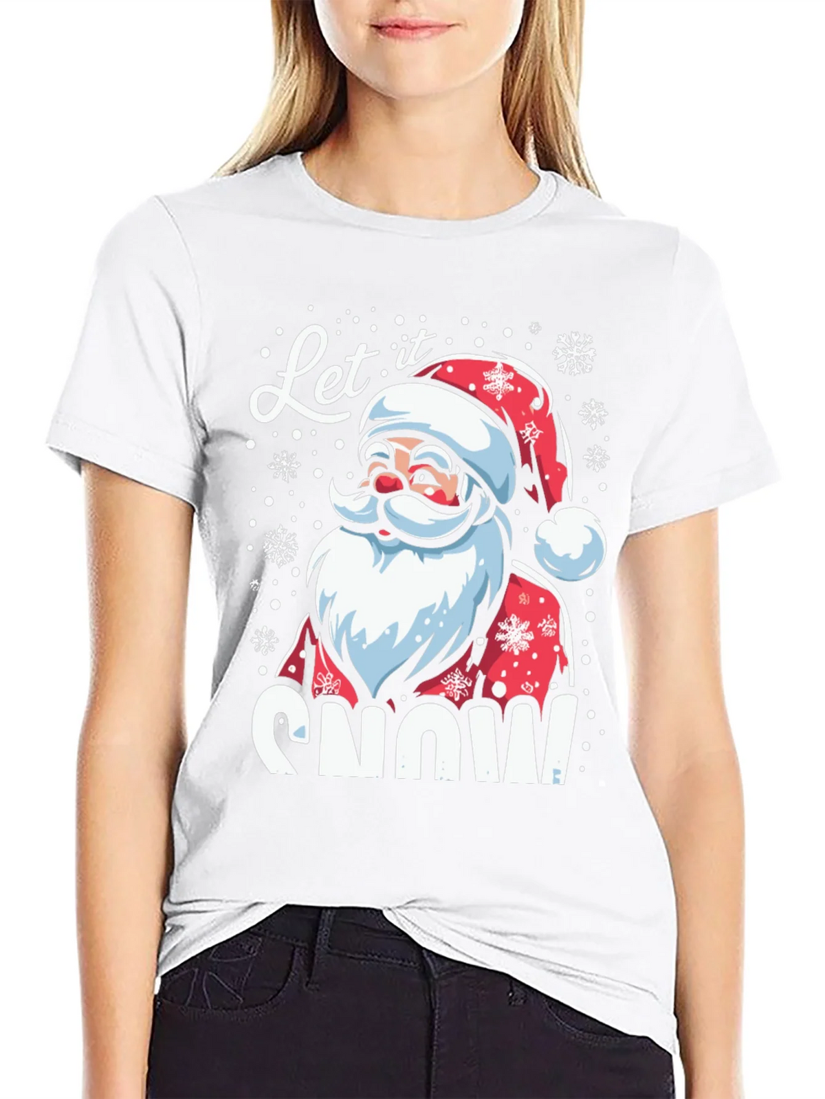 Let it Snow Santa Graphic T-Shirt product image 8
