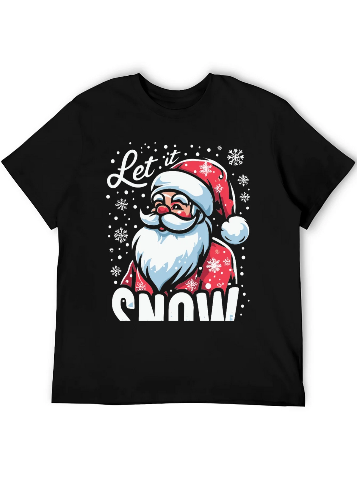 Let it Snow Santa Graphic T-Shirt product image 5
