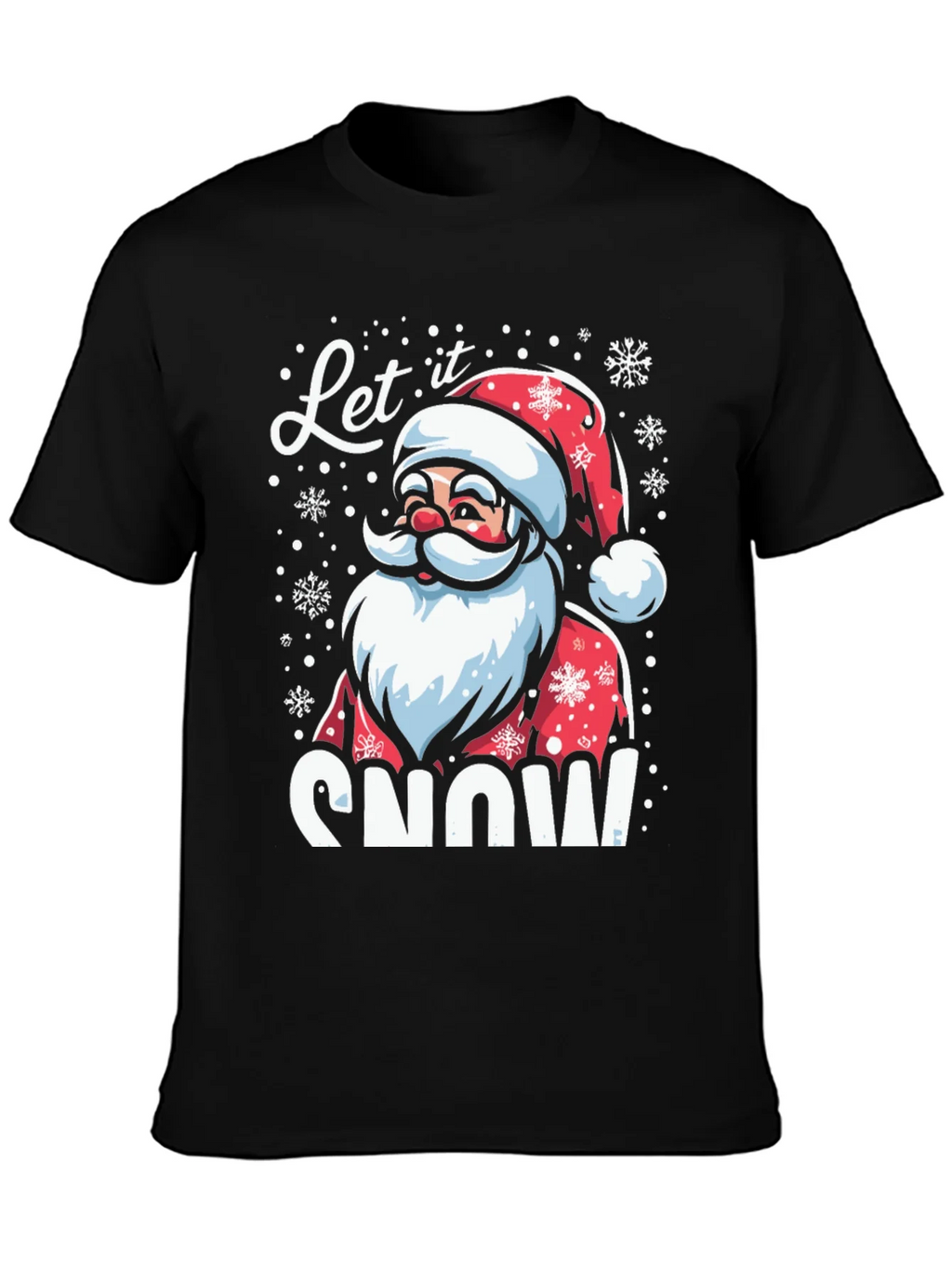 Let it Snow Santa Graphic T-Shirt product image 3