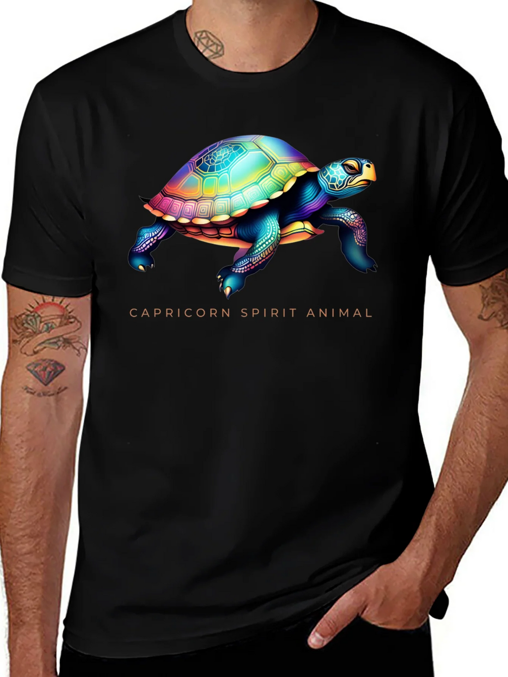 Capricorn Spirit Animal Turtle Graphic Tee product image 1
