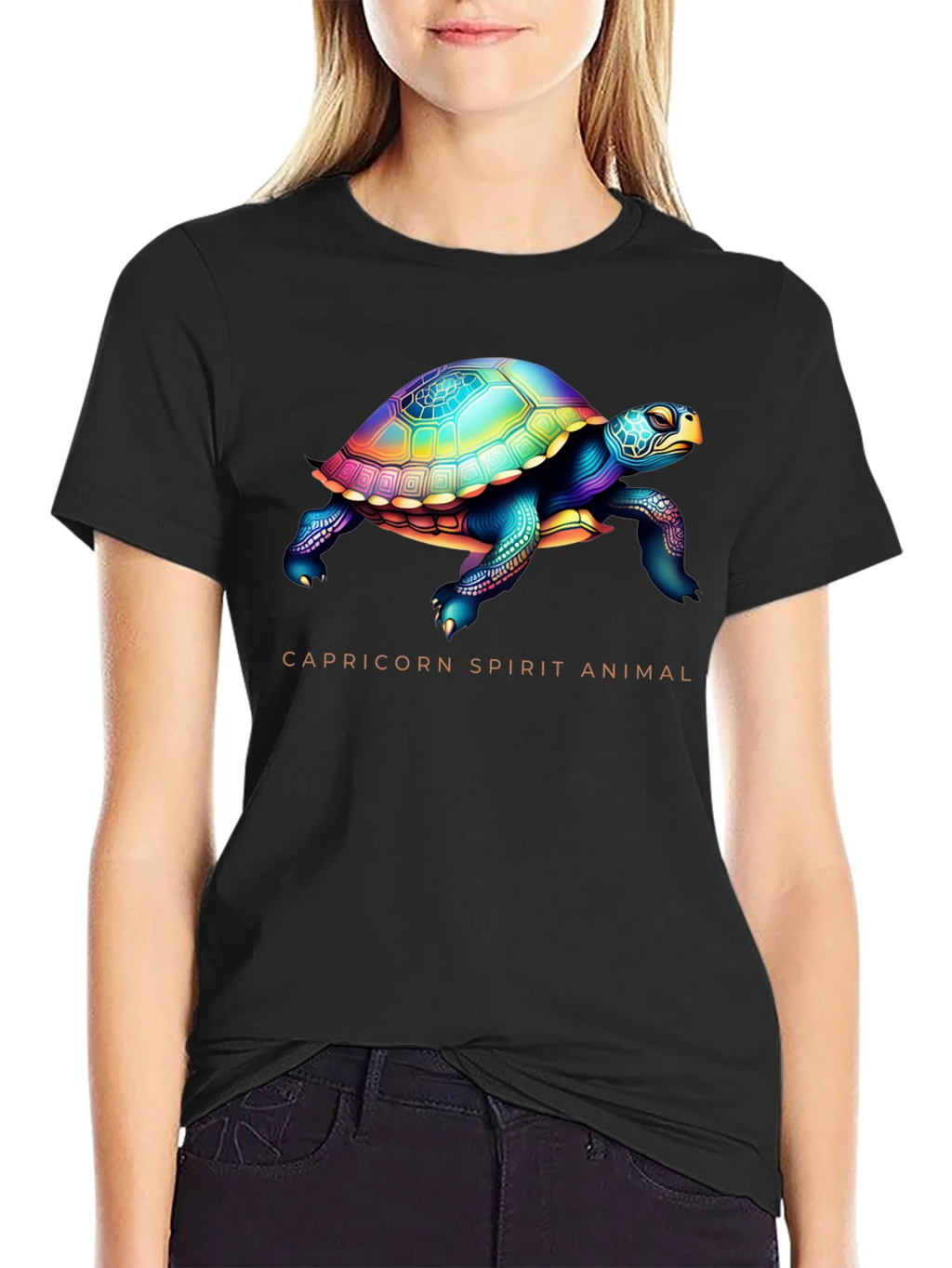 Capricorn Spirit Animal Turtle Graphic Tee product image 2
