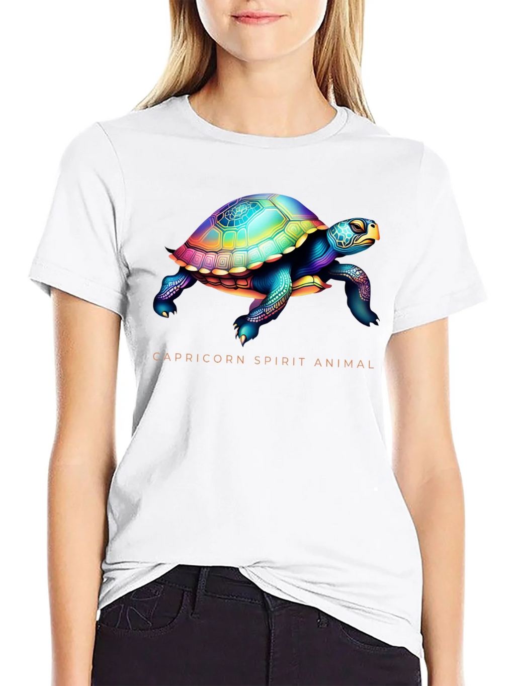 Capricorn Spirit Animal Turtle Graphic Tee product image 8