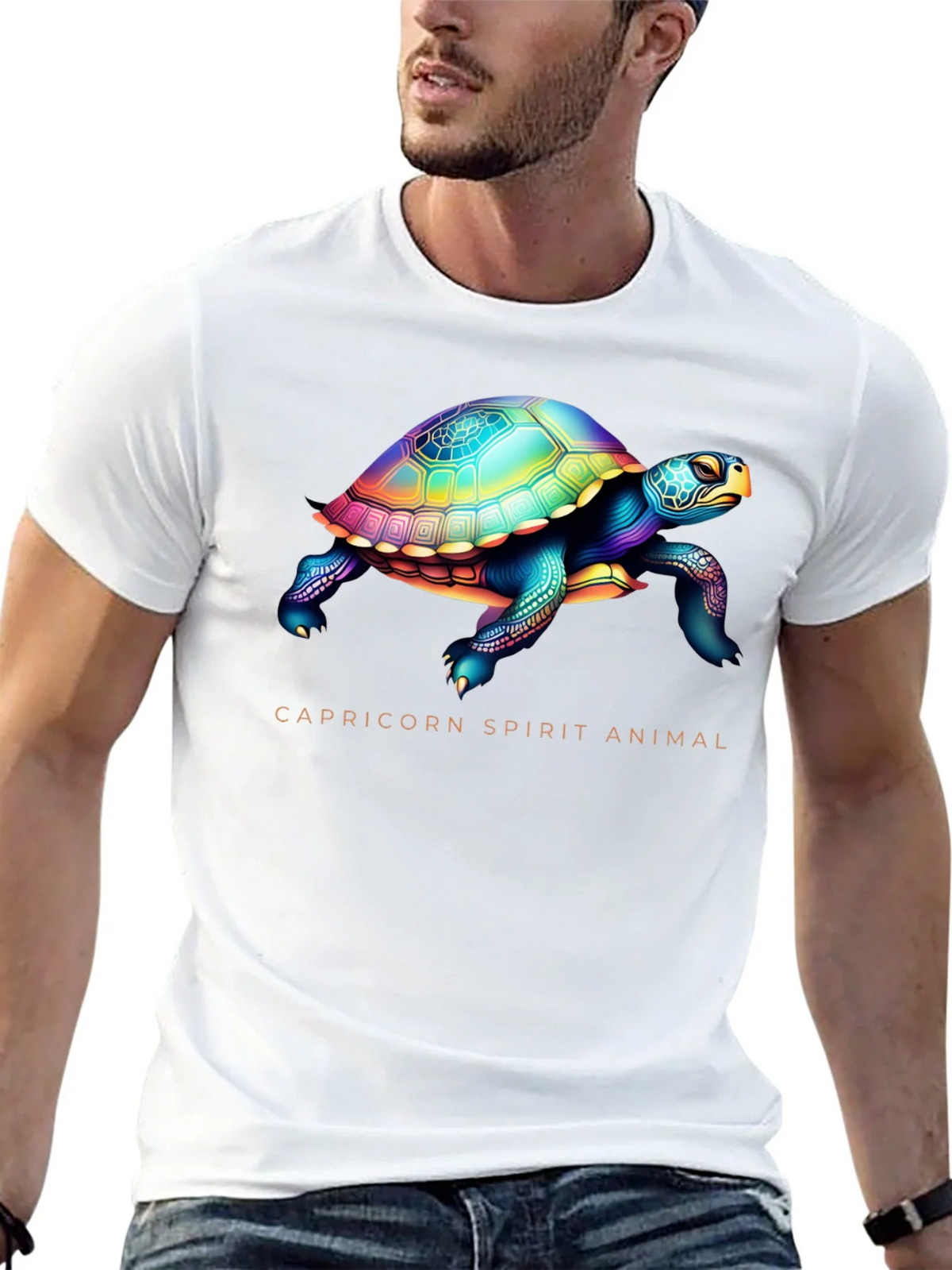 Capricorn Spirit Animal Turtle Graphic Tee product image 12