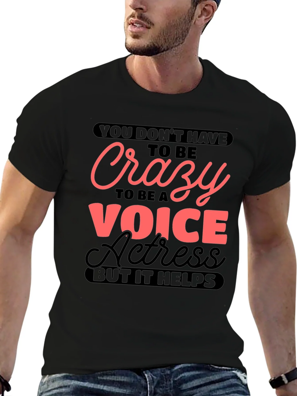 Crazy Voice Actress Graphic T-Shirt product image 9