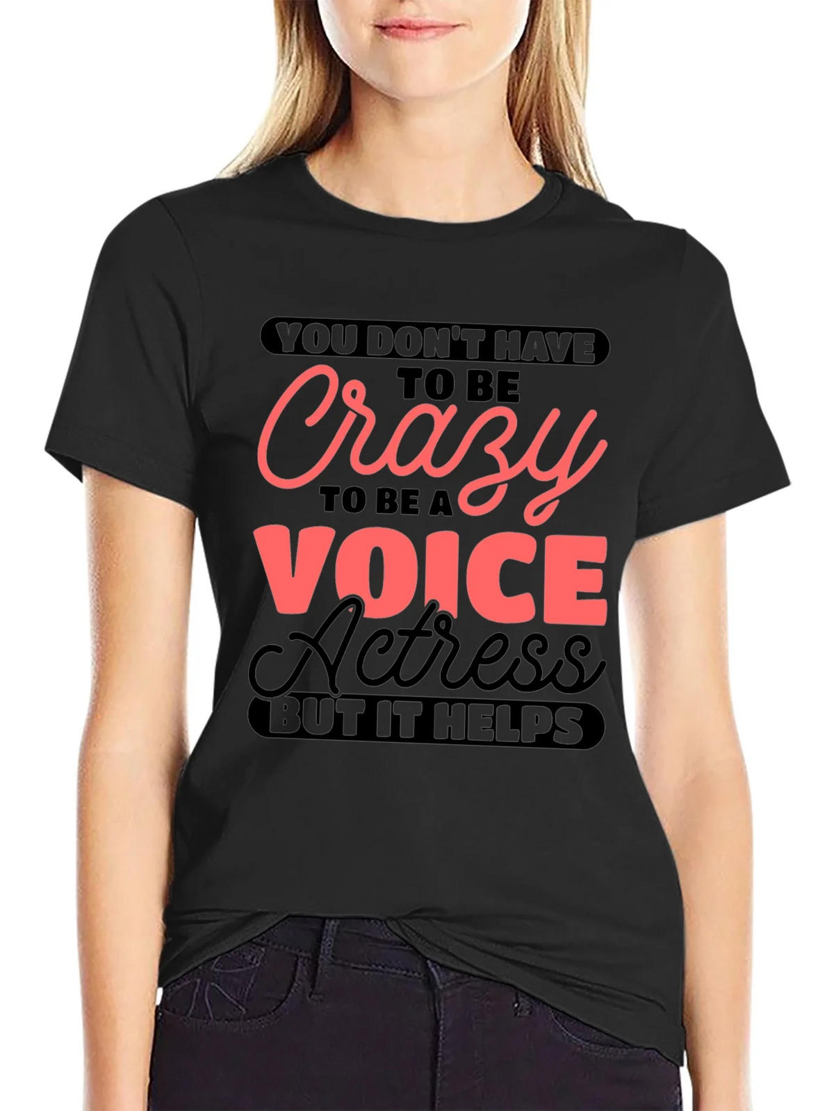 Crazy Voice Actress Graphic T-Shirt product image 5