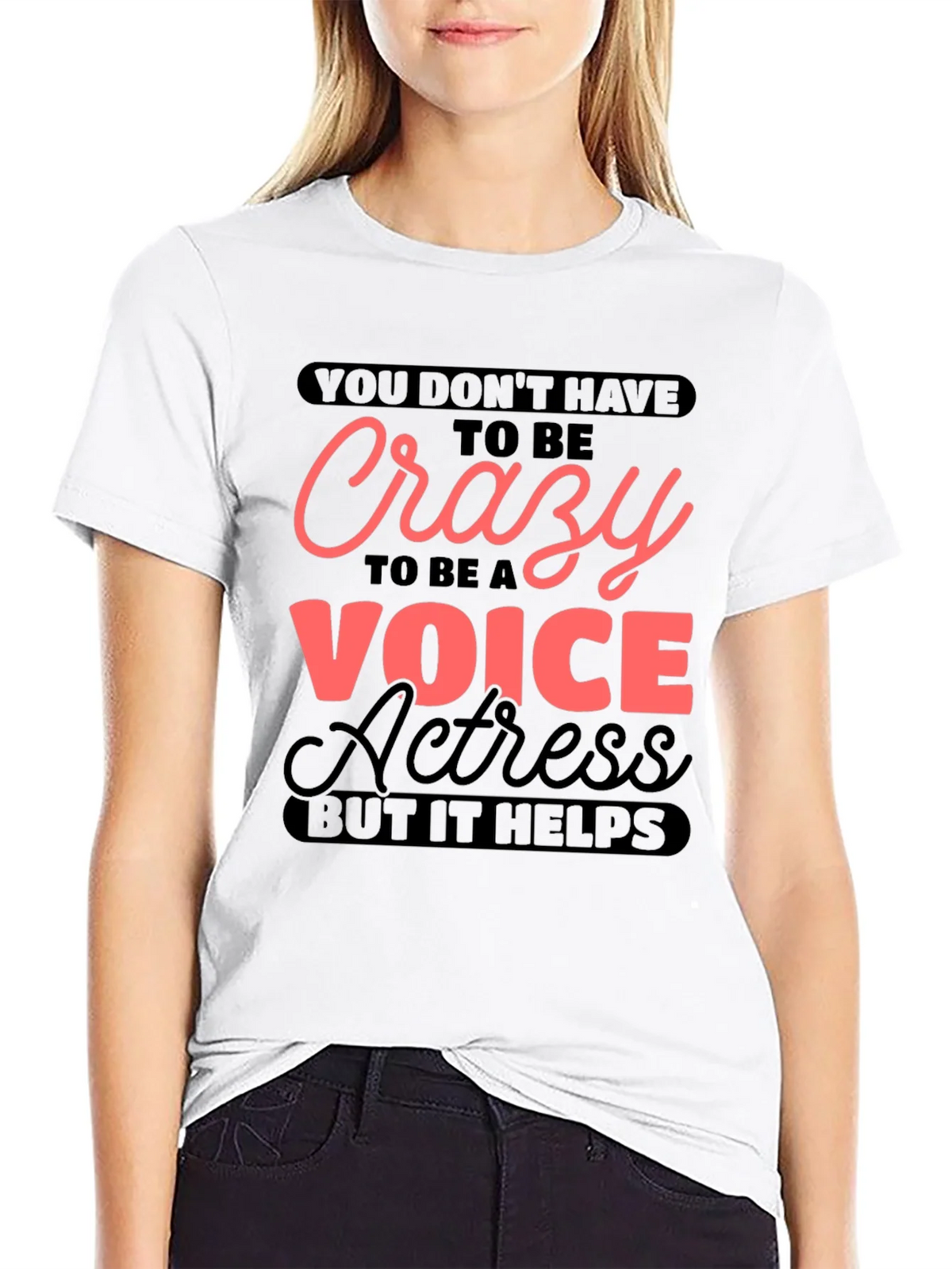 Crazy Voice Actress Graphic T-Shirt product image 11