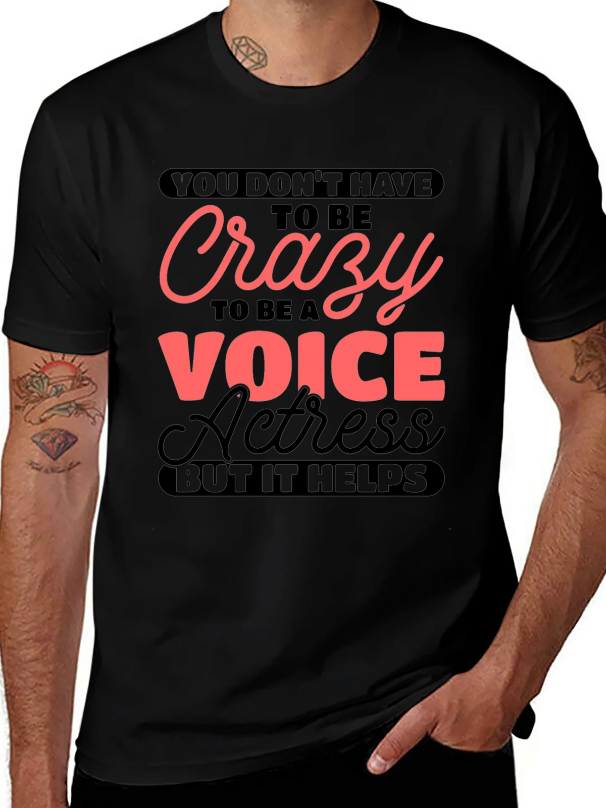 Crazy Voice Actress Graphic T-Shirt product image 1