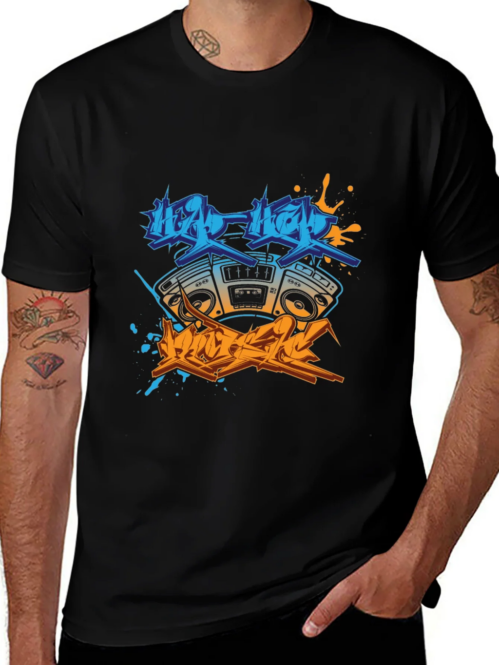 Hip Hop Boombox Graphic Tee product image 1