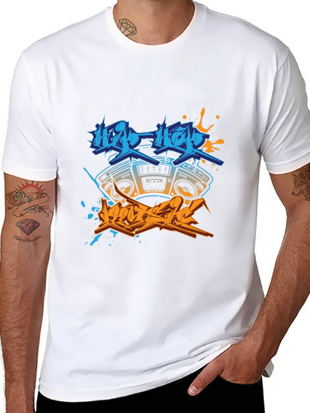 Hip Hop Boombox Graphic Tee product image 7