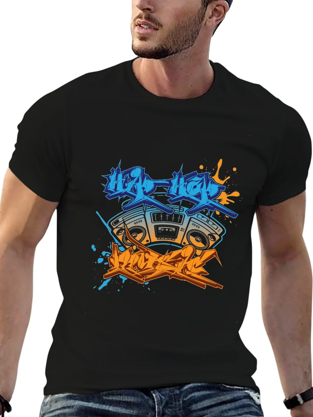 Hip Hop Boombox Graphic Tee product image 6
