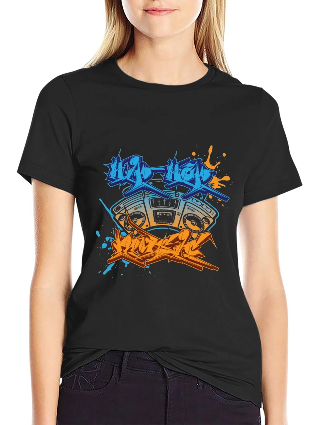 Hip Hop Boombox Graphic Tee product image 2