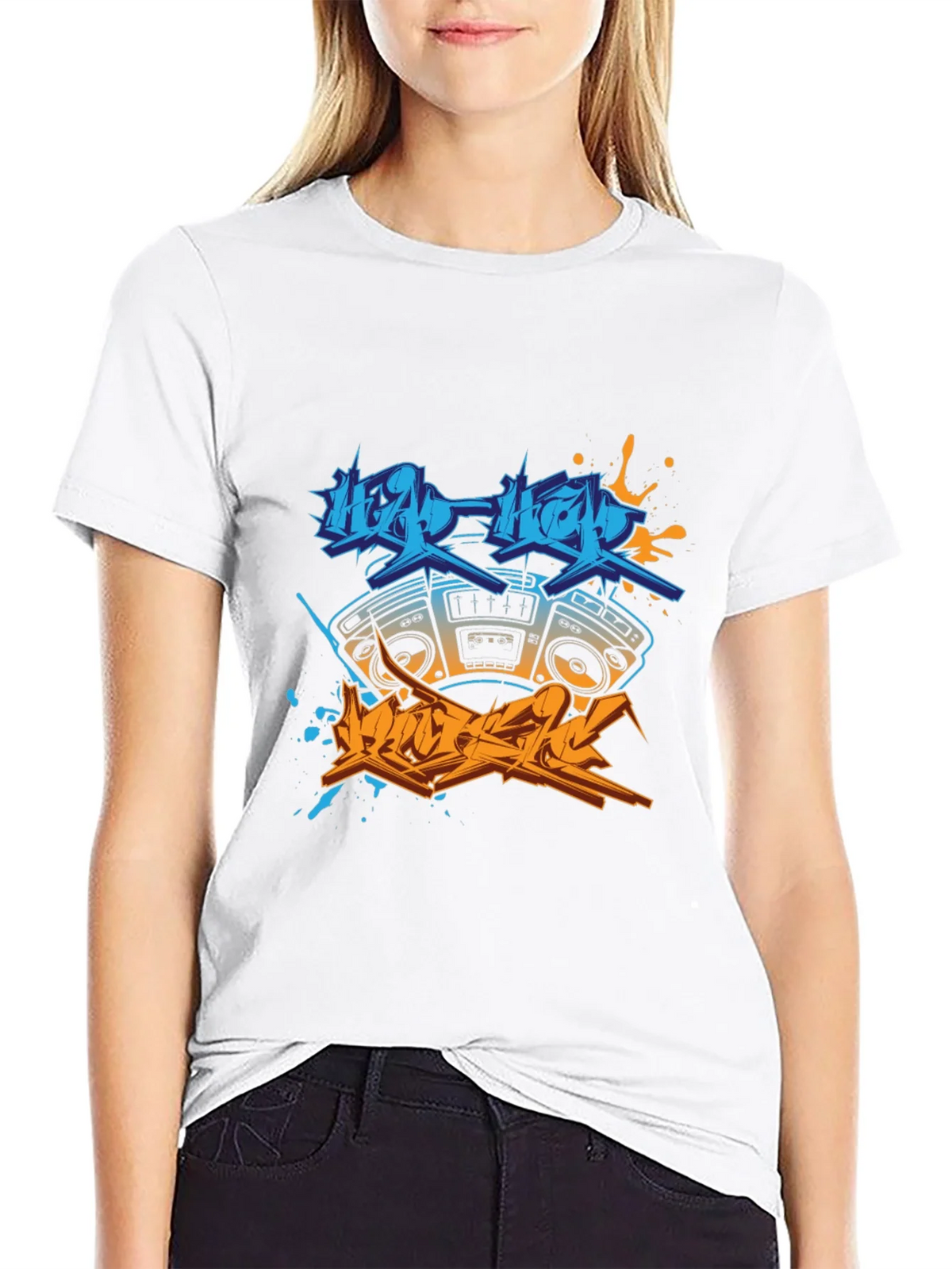 Hip Hop Boombox Graphic Tee product image 8