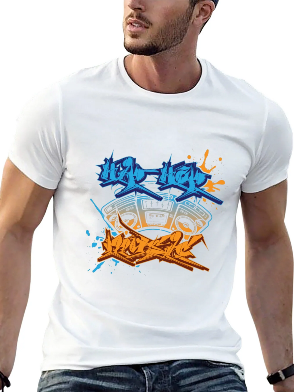 Hip Hop Boombox Graphic Tee product image 12