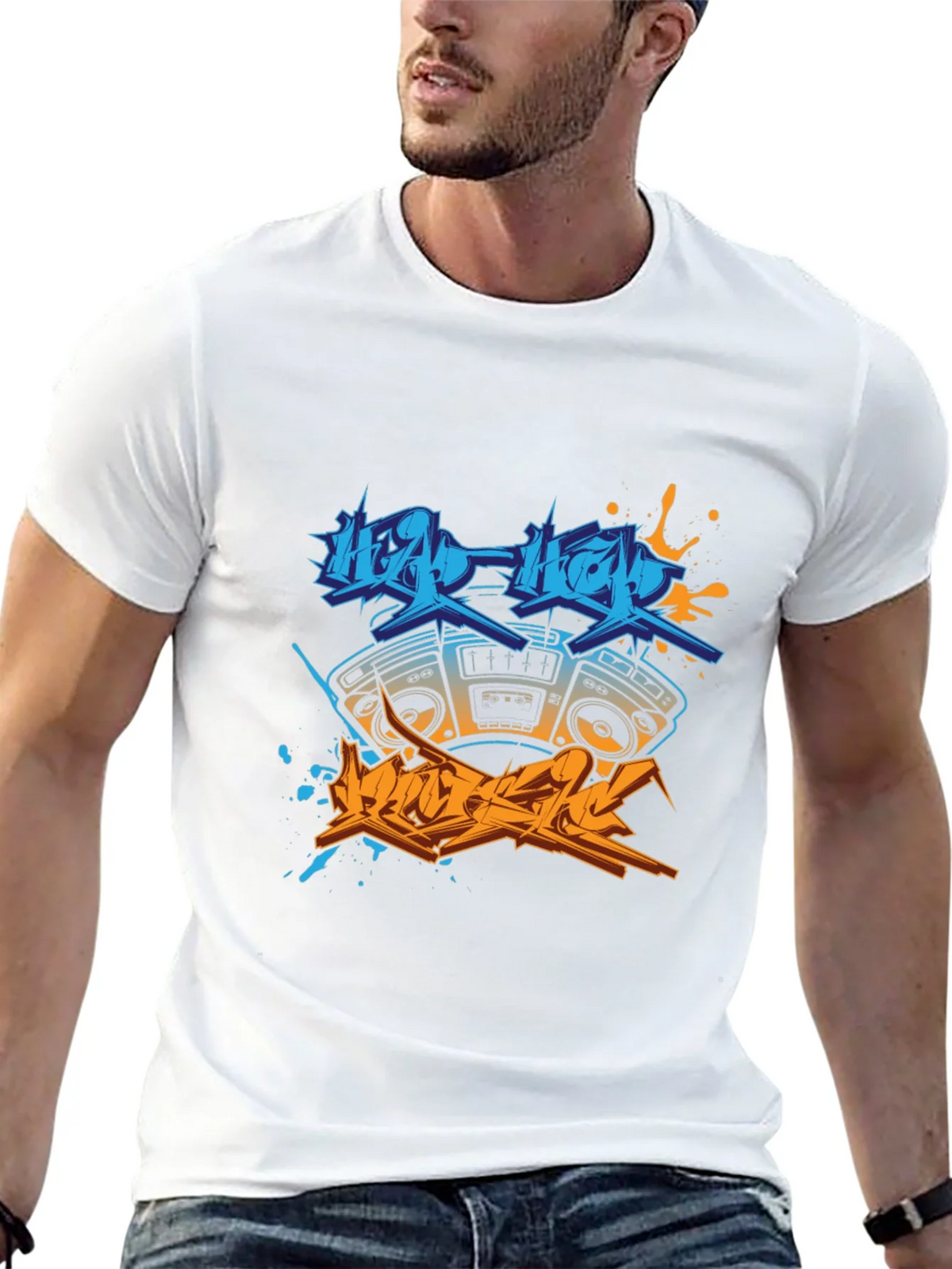 Hip Hop Boombox Graphic Tee product image 12
