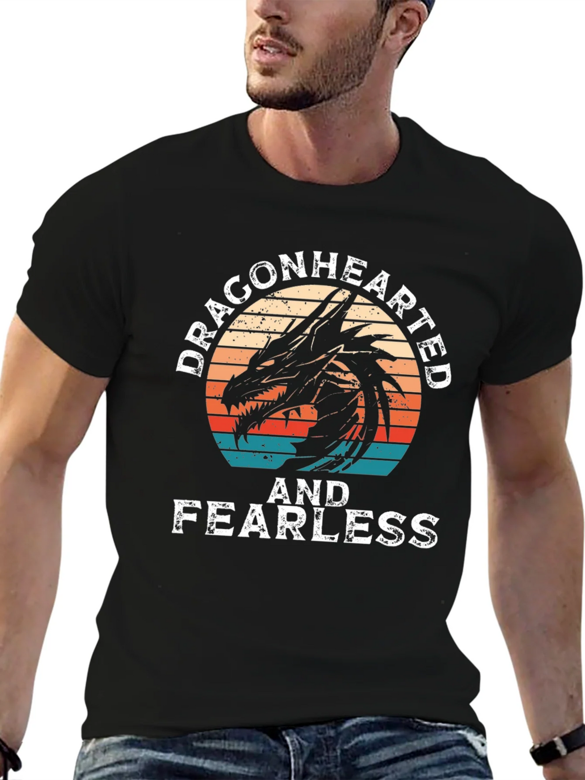 Dragonhearted & Fearless Graphic T-Shirt product image 9