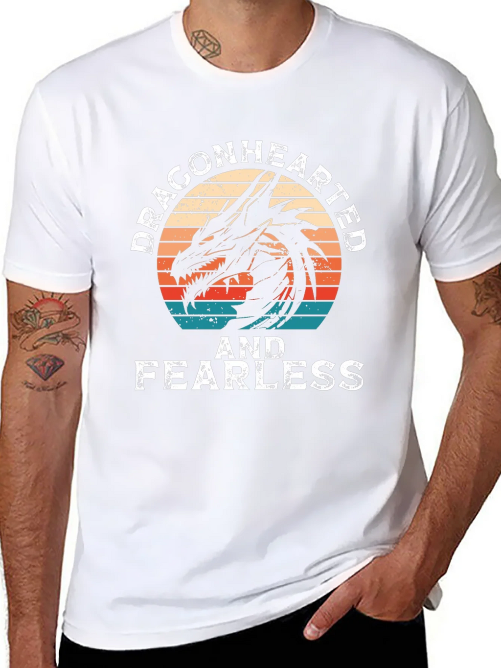 Dragonhearted & Fearless Graphic T-Shirt product image 10