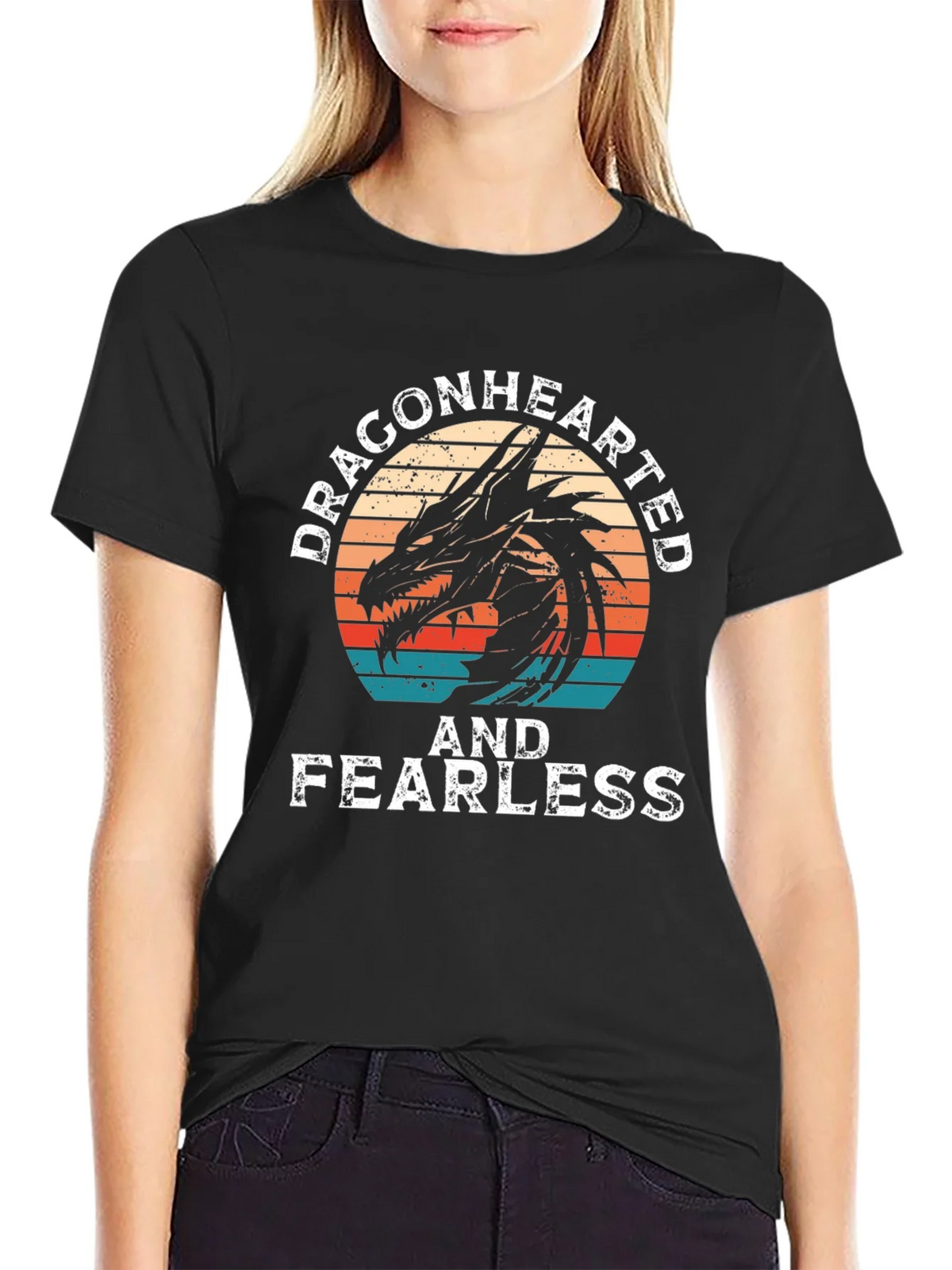 Dragonhearted & Fearless Graphic T-Shirt product image 5