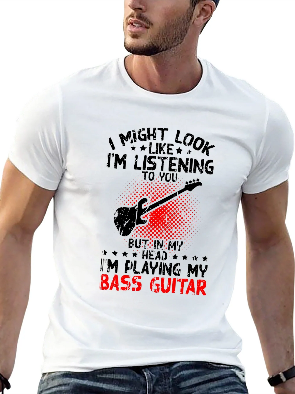 Bass Guitar Player T-Shirt product image 4