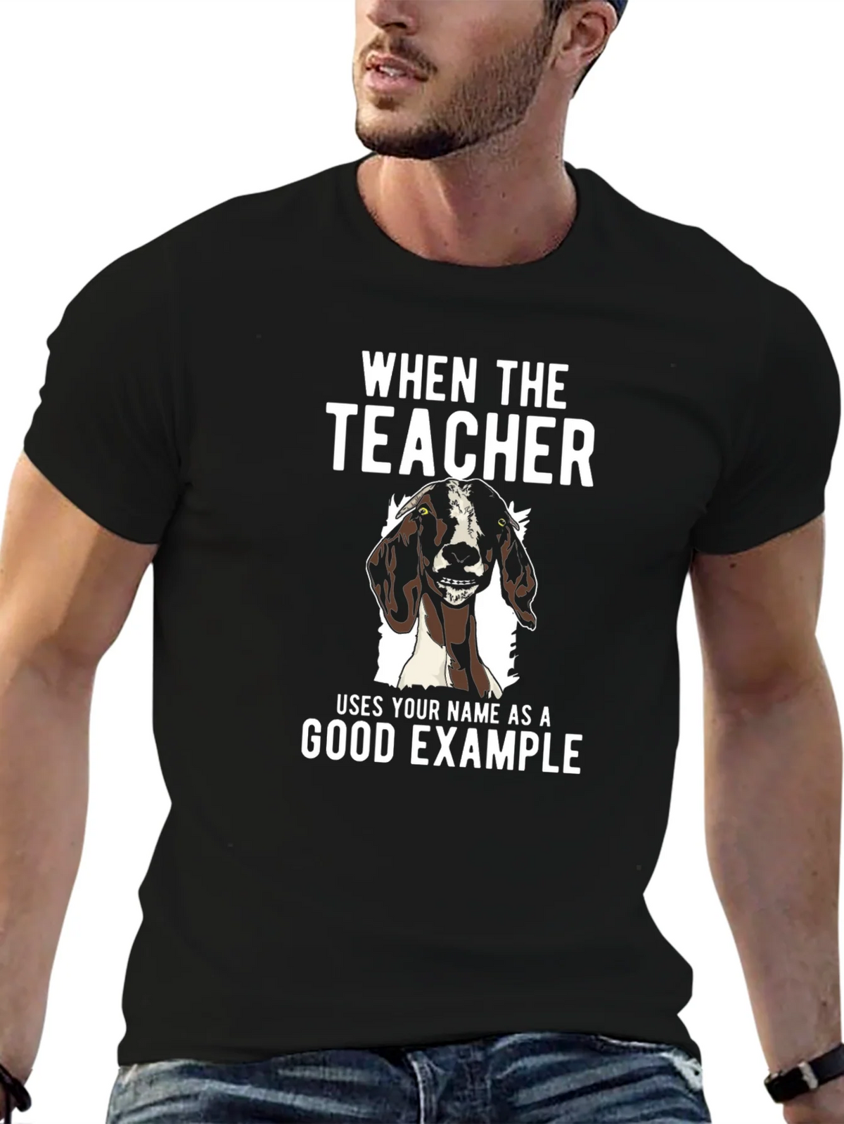 Goat Good Example Tee - Funny Teacher Gift product image 6