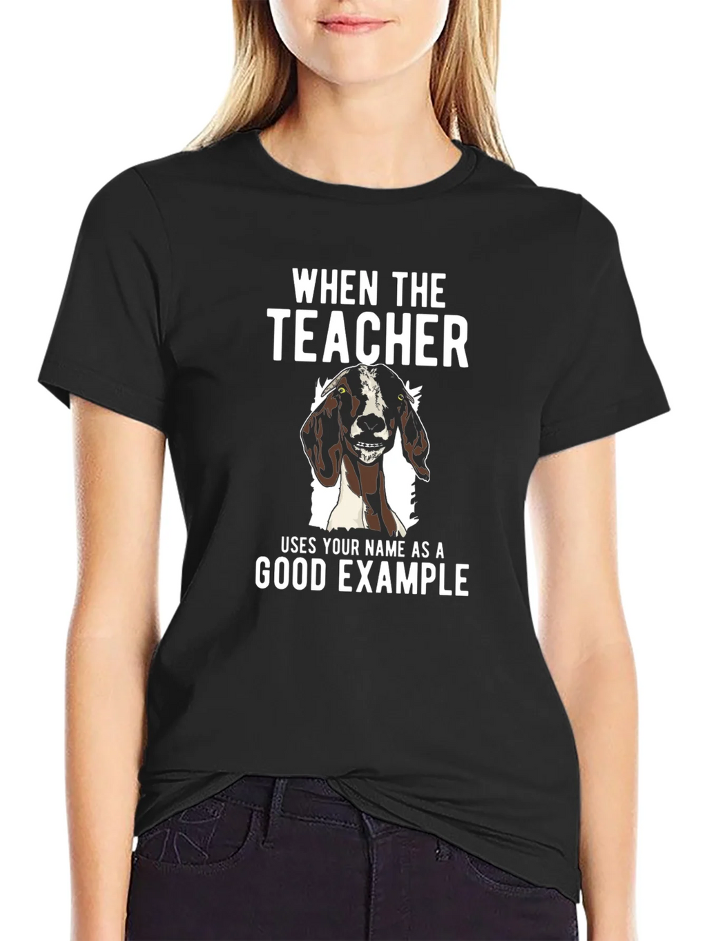 Goat Good Example Tee - Funny Teacher Gift product image 2