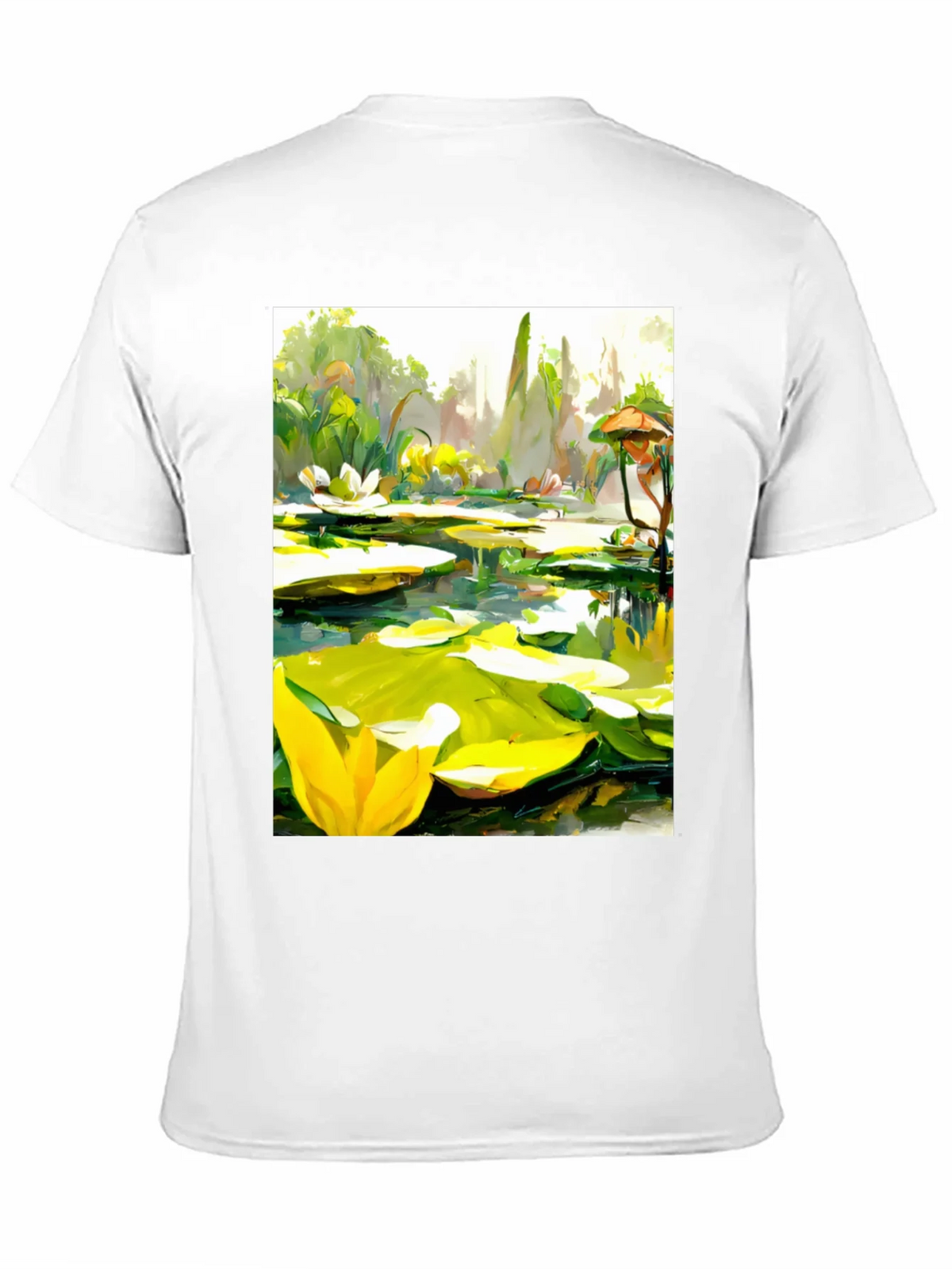 Lily Pad Pond Art T-Shirt - Natures Beauty product image 10