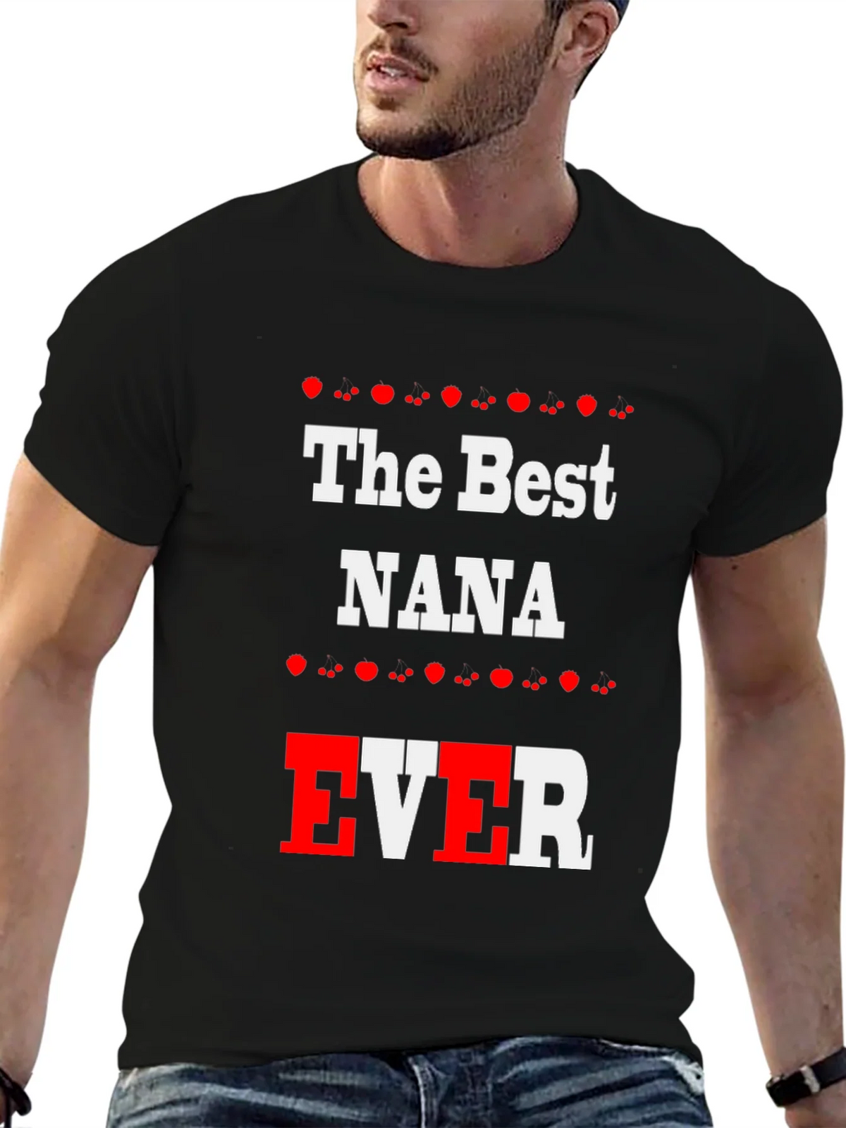The Best NANA EVER Black T-Shirt product image 9