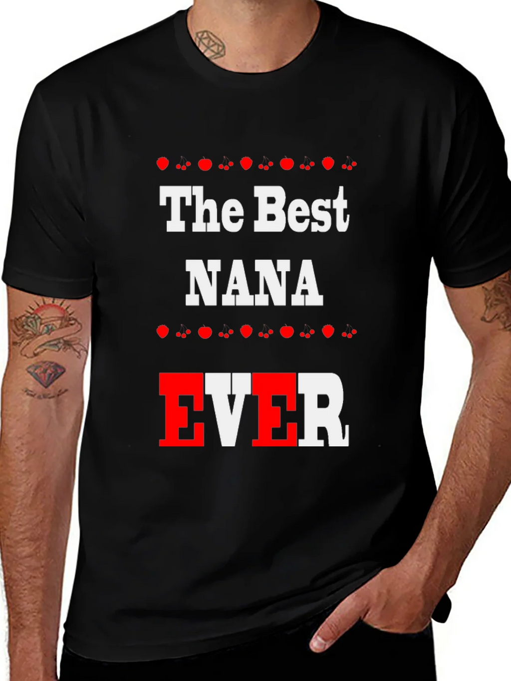 The Best NANA EVER Black T-Shirt product image 1