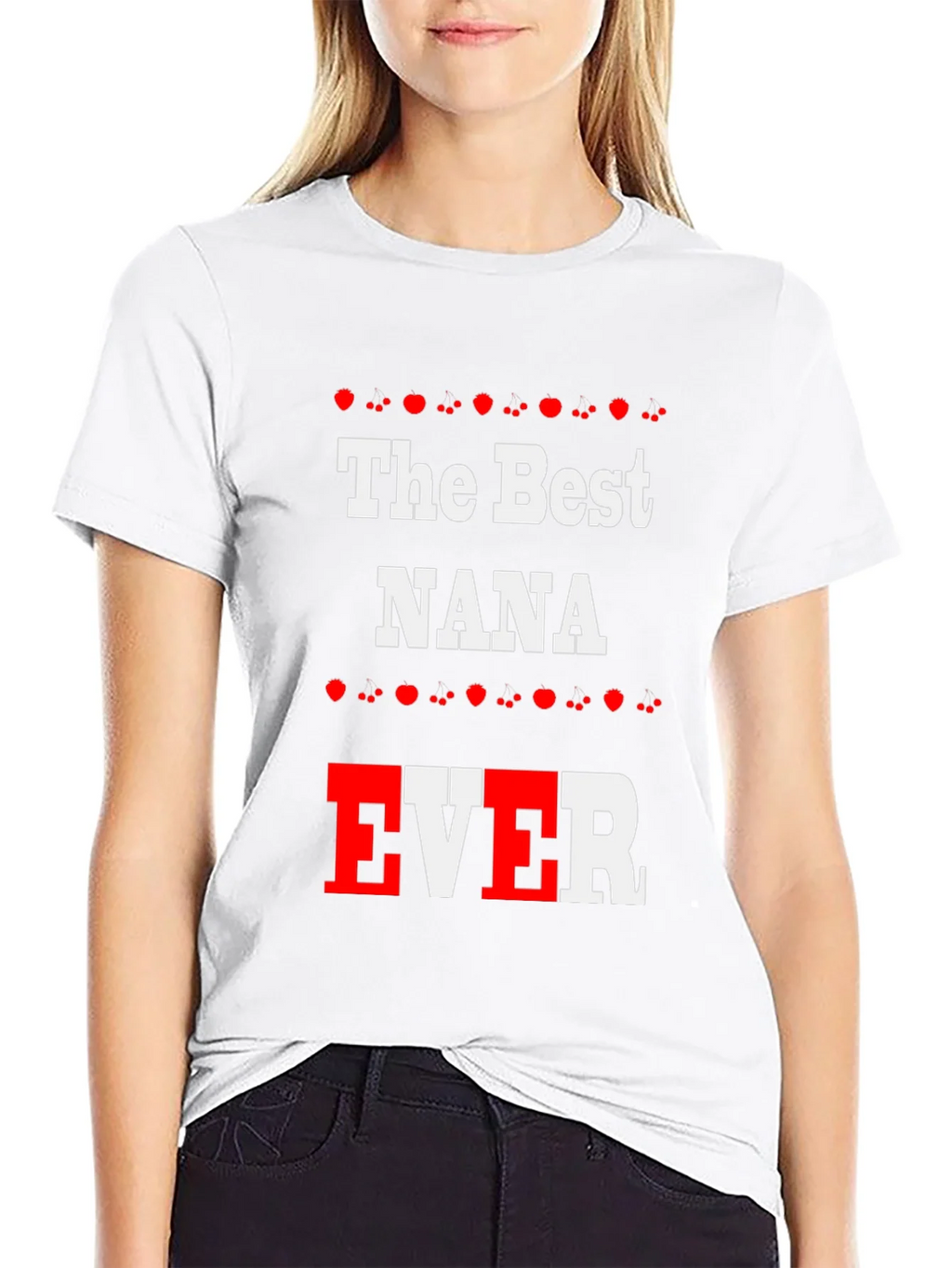 The Best NANA EVER Black T-Shirt product image 11