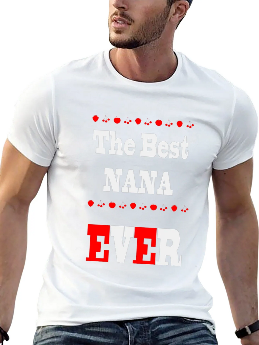 The Best NANA EVER Black T-Shirt product image 4