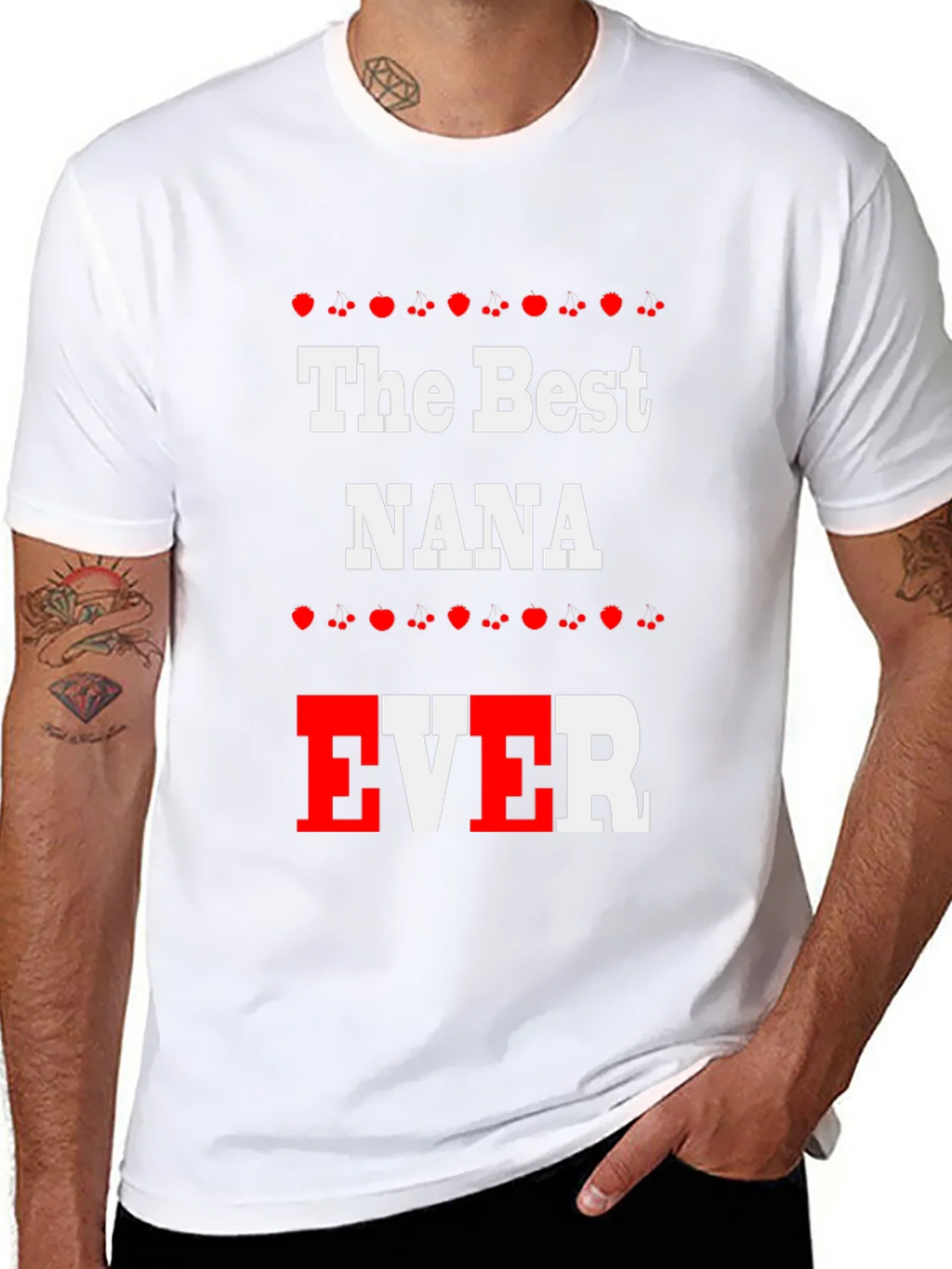 The Best NANA EVER Black T-Shirt product image 10