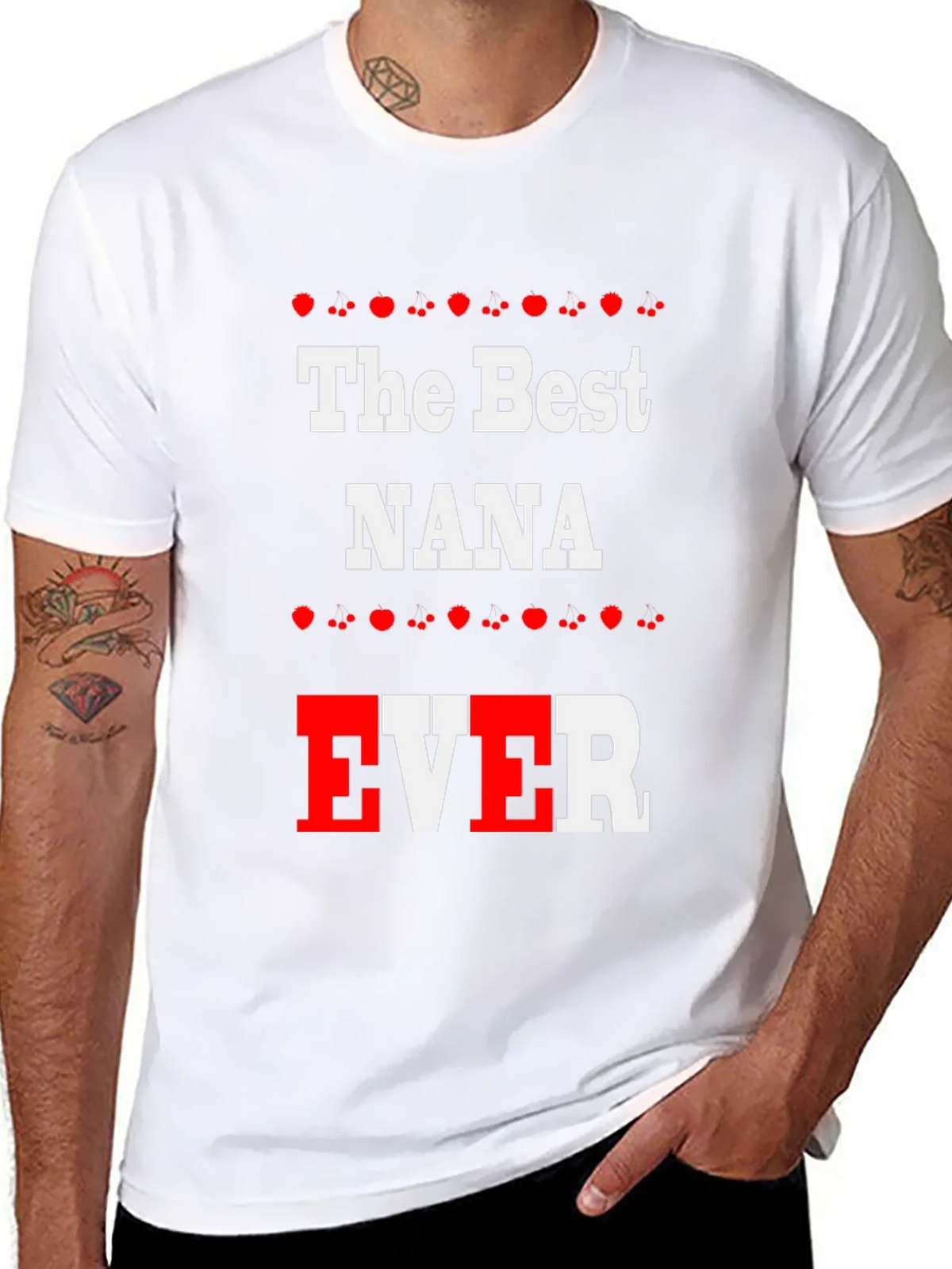 The Best NANA EVER Black T-Shirt product image 10